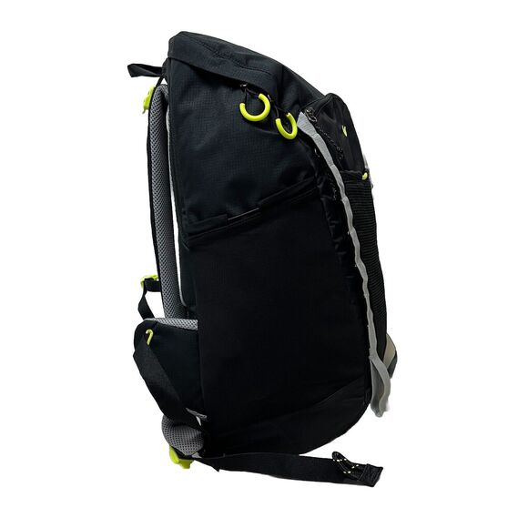 Nike Hiking School Backpack Black Silver Green Bag Padded DJ9677 010 NEW - Picture 3 of 10